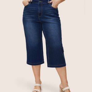BloomChic Relaxed Fit Wide Leg Denim Jeans